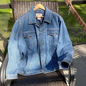 Big Mac WorkWear Blue Lined Interior Heavy Denim Jacket Vintage Jean Work 93877